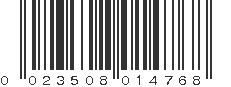 UPC 023508014768