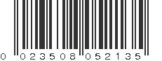 UPC 023508052135