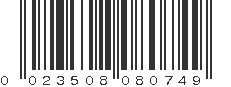 UPC 023508080749