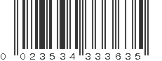 UPC 023534333635