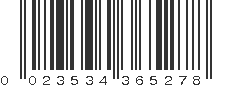 UPC 023534365278