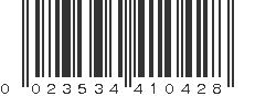 UPC 023534410428