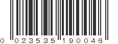 UPC 023535190046