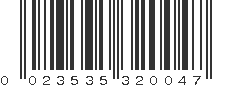 UPC 023535320047