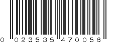 UPC 023535470056