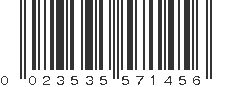 UPC 023535571456