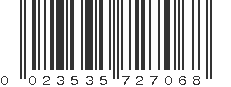 UPC 023535727068