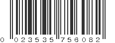 UPC 023535756082