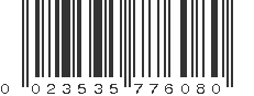 UPC 023535776080