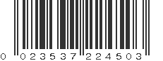 UPC 023537224503