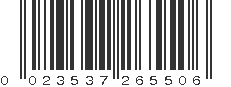 UPC 023537265506