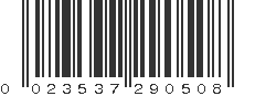 UPC 023537290508