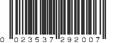 UPC 023537292007