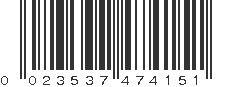 UPC 023537474151