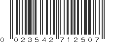 UPC 023542712507