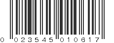 UPC 023545010617