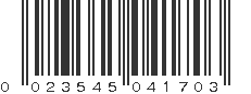 UPC 023545041703