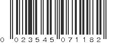 UPC 023545071182