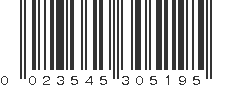 UPC 023545305195