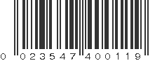 UPC 023547400119