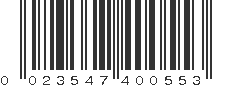 UPC 023547400553