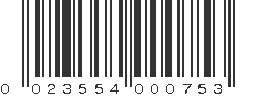 UPC 023554000753