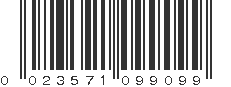 UPC 023571099099