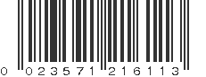 UPC 023571216113