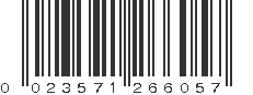 UPC 023571266057