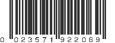 UPC 023571922069