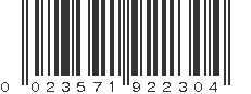 UPC 023571922304