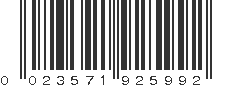 UPC 023571925992