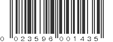 UPC 023596001435