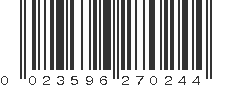 UPC 023596270244