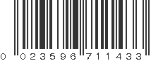 UPC 023596711433