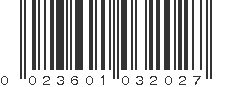 UPC 023601032027