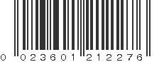 UPC 023601212276