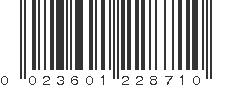 UPC 023601228710