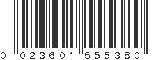 UPC 023601555380