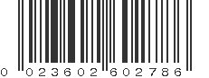 UPC 023602602786