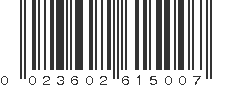 UPC 023602615007