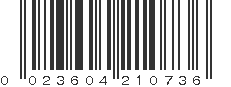 UPC 023604210736