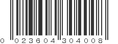 UPC 023604304008