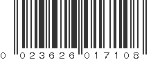 UPC 023626017108