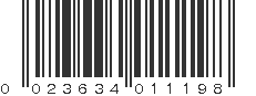 UPC 023634011198