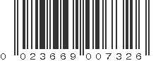 UPC 023669007326