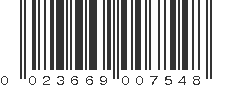 UPC 023669007548