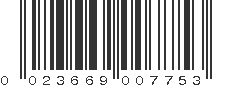 UPC 023669007753