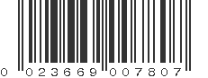 UPC 023669007807