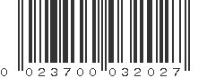 UPC 023700032027